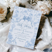 オールブルートイレサファリアニマル男の赤ちゃんシャワー 招待状