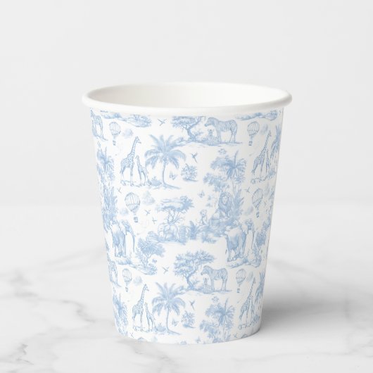 オールブルートイレサファリアニマル男の赤ちゃんシャワー 紙コップ (裏面)