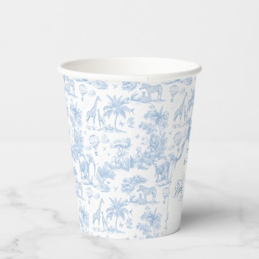 オールブルートイレサファリアニマル男の赤ちゃんシャワー 紙コップ (右)