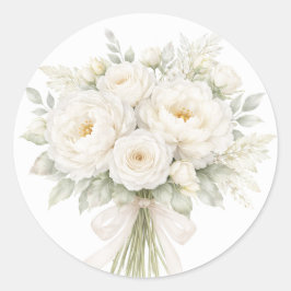 オールホワイトの花嫁式 ラウンドシール