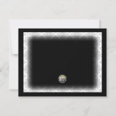 オールホワイトドレスコード テーマ 卒業パーティー ご招待 招待状 (裏面)