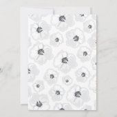 オールホワイトベビーシャワー招待状 招待状 (裏面)