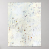 オールホワイト抽象芸術ウォールアー絵を描トズアートプリント ポスター (正面)