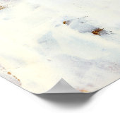 オールホワイト抽象芸術ウォールアー絵を描トズアートプリント ポスター (角)