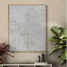 オールホワイト抽象芸術ウォールアー絵を描トズアートプリント ポスター