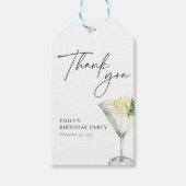 オールホワイト誕生日 ギフトタグ (正面)