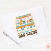 オールボードで素晴らしい波 スクエアシール (封筒)