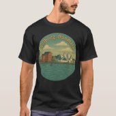 オールボー デンマークの都市風景 Tシャツ (正面)