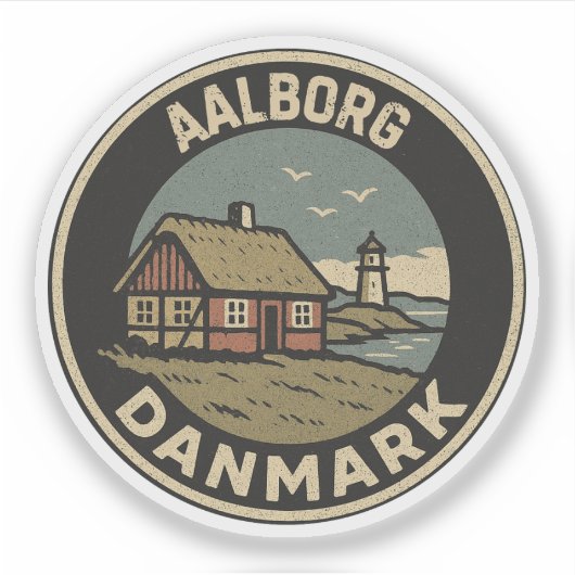 オールボー、デンマーク Danmark シール (正面)