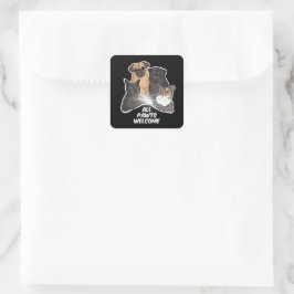 オールポーツウェルカムクラシックラウンドステッカー スクエアシール