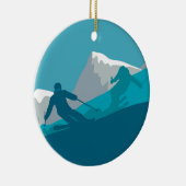 オールマウンテンスキー セラミックオーナメント (右)