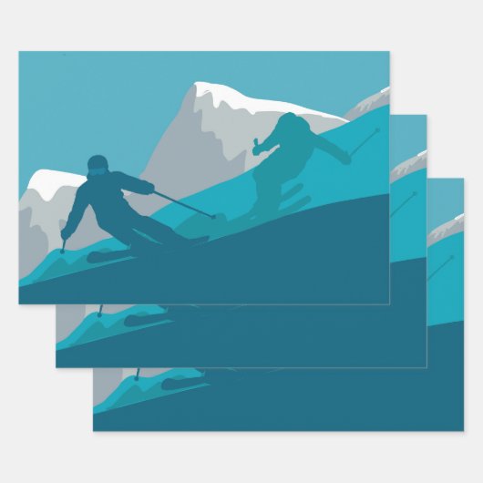 オールマウンテンスキー ラッピングペーパーシート (セット)