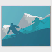 オールマウンテンスキー ラッピングペーパー (フラット)