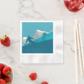 オールマウンテンスキー 縁ありカクテルナプキン (インサイチュ)