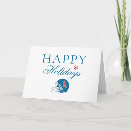 オールミスフットボールヘルメット | ライトブルー カード (正面)