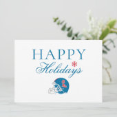 オールミスフットボールヘルメット | ライトブルー シーズンカード (スタンド正面)