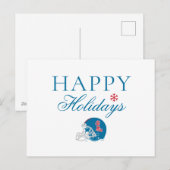 オールミスフットボールヘルメット | ライトブルー シーズンポストカード (正面/裏面)