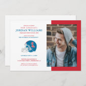 オールミスフットボールヘルメット | ライトブルー 案内状 (正面/裏面)