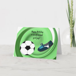 オールラウンドグッドガイ サッカー スポーツ 誕生日カード カード