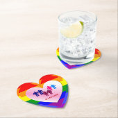 オールラブプライドハートカップル ペーパーコースター (インサイチュ)