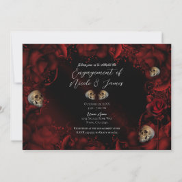 オールレッドローゼズ&スカルダークフローラ婚約 招待状