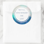 オールワンダートラベル引用文 ラウンドシール (バッグ)