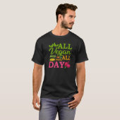 オールヴィーガンライフ Tシャツ (正面フル)