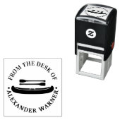 オール付きカヤックの文房具「机から」の便箋 セルフインキングスタンプ (インサイチュ)