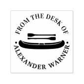 オール付きカヤックの文房具「机から」の便箋 セルフインキングスタンプ (デザイン)