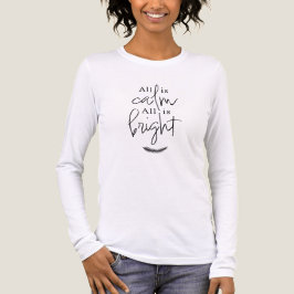 オール・イズ・カーム オール・イズ・ブライト ブラック＆ホワイトTシャツ トライブレンドＴシャツ