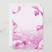 オール・ザット・グリッターズ ピンクスパークル バースデーパーティ 招待状 (裏面)