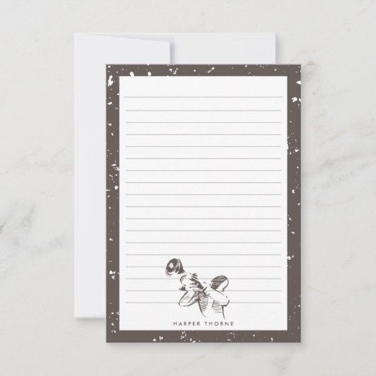 オール·ザ·ザ·ジャズ|ジャズをテーマにしたスタティオナル ノートカード (正面)