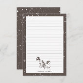 オール·ザ·ザ·ジャズ|ジャズをテーマにしたスタティオナル ノートカード (正面/裏面)