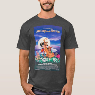 「オール・ドッグス・ゴー・トゥ・ヘブン」面白いギフト Tシャツ