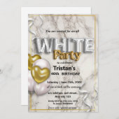 オール・ホワイト・アフェアあるいはパーティ 招待状 (正面/裏面)