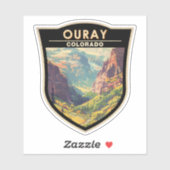 オーレイコロラドトラベルアートヴィンテージ シール (シート)