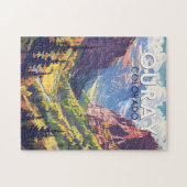 オーレイコロラドトラベルアートヴィンテージ ジグソーパズル (横)