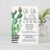 オーレオーレフェスタのテーマのベビーシャワーの招待状 招待状 (スタンド正面)