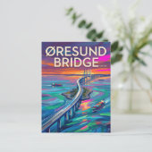 オーレスンド橋　スウェーデン ポストカード (スタンド正面)