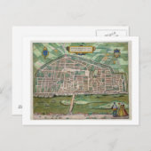 オーレリアの地図, 'Civitates Orbis Terrarum'からの'by ポストカード (正面/裏面)