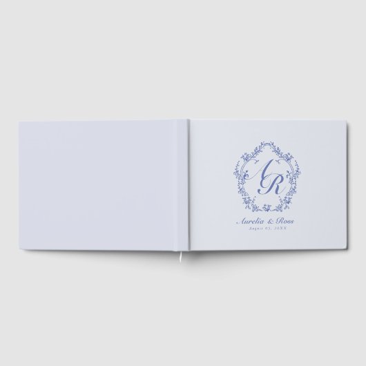 オーレリアチノワセビクトリアンリーフローラモノグラム ゲストブック (全面)