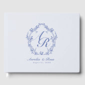 オーレリアチノワセビクトリアンリーフローラモノグラム ゲストブック (正面)