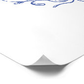 オーレリアチノワセリーオーレリアッツブルーブライダルシャワー ポスター (角)