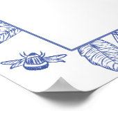 オーレリアチノワセリーブルービクトリアンフローラ結婚ズ ポスター (角)