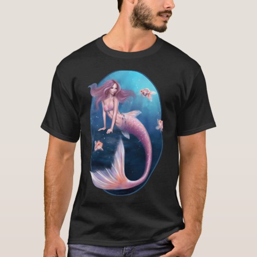 オーレリア・ゴールドフィッシュ・マーメイド Tシャツ (正面)