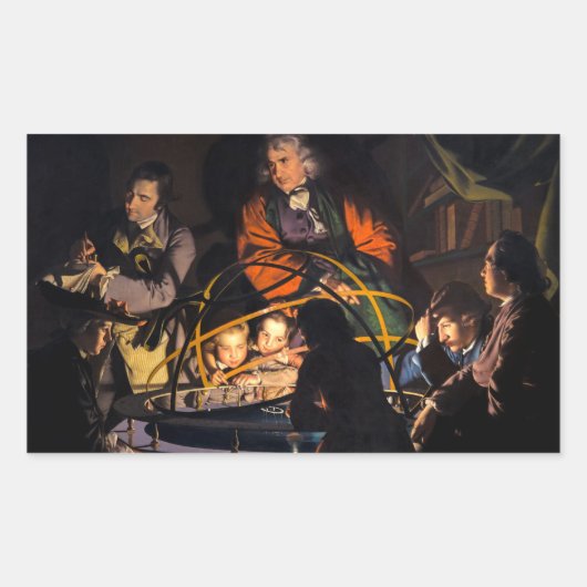 オーレリー太陽系の哲学講義 長方形シール (正面)