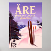 オーレ・スウェーデンのスキー旅行ポスター ポスター (正面)