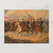 オーレ・ピーター・ハンセン・バリングによるグラントと彼の将軍 ポストカード (正面)