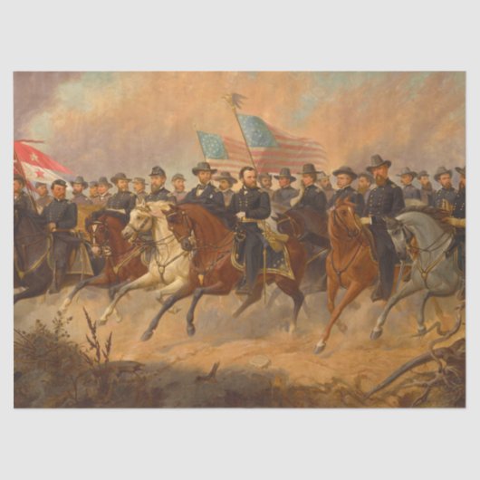 オーレ・ピーター・ハンセン・バリングによるグラントと彼の将軍 薄葉紙 (正面)