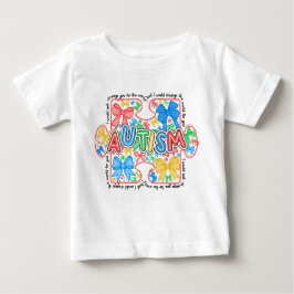 オーロック・ピース・パズル オブ・オーティズム アウェアネス・チャーム  コケッティ・ボウズ ベビーTシャツ